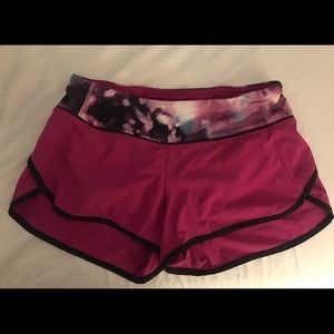 Lulu Lemon shorts. purple